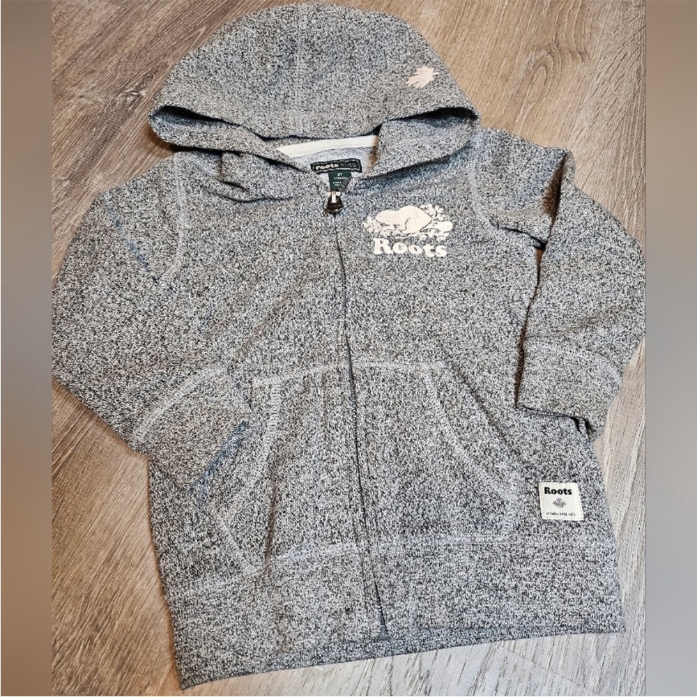 Roots Heather Gray Kids Hoodie